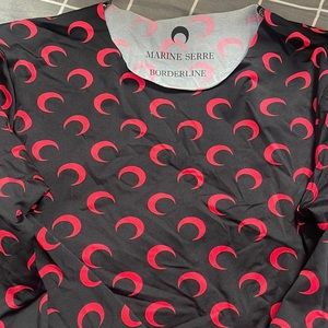 MARINE SERRE CRESCENT MOON PRINT JERSEY TOP